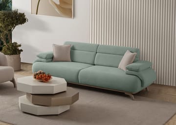 Kelnor 3-sits Soffa 246x81x97 cm - Havsgrön - Möbler - Soffa - 3 sits soffa