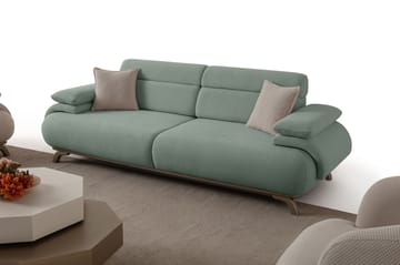Kelnor 3-sits Soffa 246x81x97 cm - Havsgrön - Möbler - Soffa - 3 sits soffa