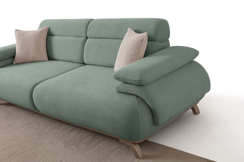 Kelnor 3-sits Soffa 246x81x97 cm - Havsgrön - Möbler - Soffa - 3 sits soffa