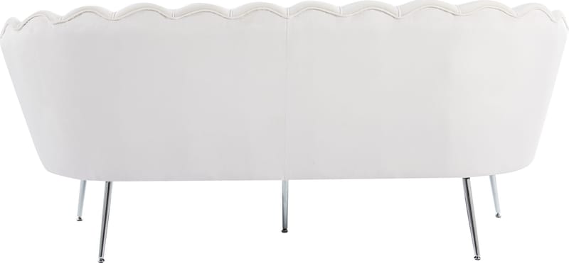 3-sits Soffa Kingsley i Sammet 180 cm - Offwhite - Möbler - Soffa - Sammetssoffa