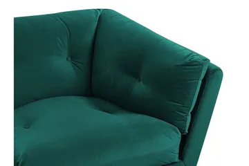 Lenvik 3-sits Soffa - Sammet/Grön - Möbler - Soffa - 3 sits soffa