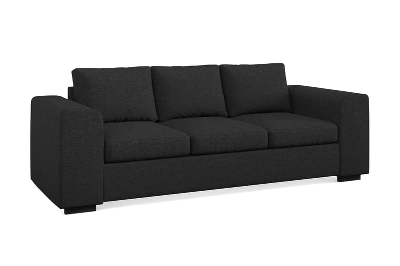 Link 3-sits Tygsoffa - Svart - Möbler - Soffa - 3 sits soffa