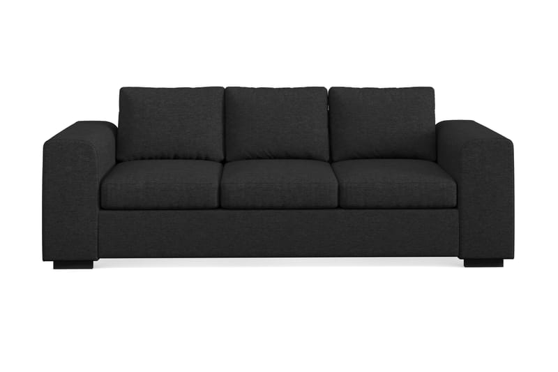 Link 3-sits Tygsoffa - Svart - Möbler - Soffa - 3 sits soffa