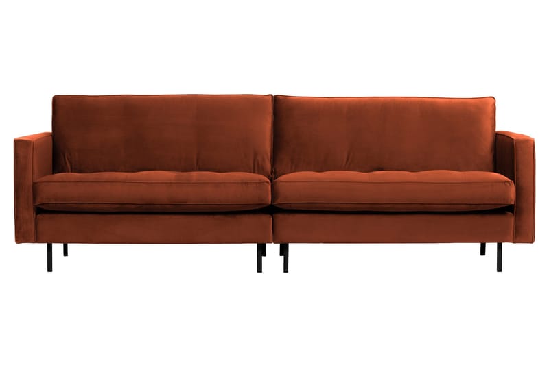 Lissbon 3-sits Sammetssoffa 275 cm, Röd