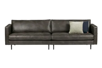 Lissbon 3-sits Soffa 275 cm i Konstläder - Mörkgrå - Möbler - Soffa - 3 sits soffa