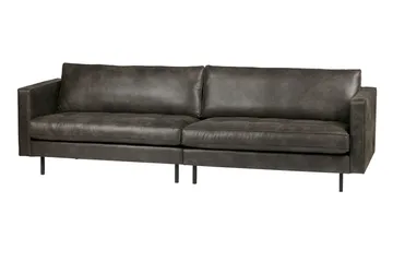 Lissbon 3-sits Soffa 275 cm i Konstläder - Mörkgrå - Möbler - Soffa - 3 sits soffa