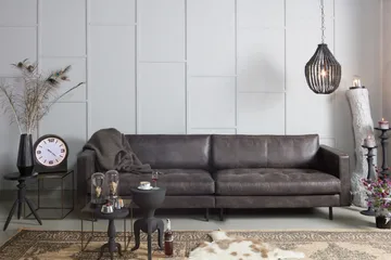 Lissbon 3-sits Soffa 275 cm i Konstläder - Mörkgrå - Möbler - Soffa - 3 sits soffa