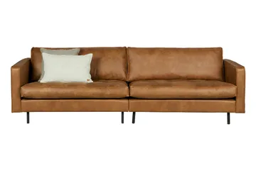 Lissbon 3-sits Soffa 275 cm i Läder - Cognac - Möbler - Soffa - 3 sits soffa