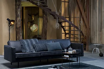 Lissbon 3-sits Soffa 277 cm i Läder - Antracit - Möbler - Soffa - 3 sits soffa