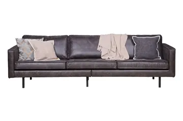 Lissbon 3-sits Soffa 277 cm i Läder - Antracit - Möbler - Soffa - 3 sits soffa