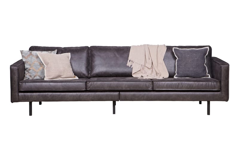 Lissbon 3-sits Soffa 277 cm i Läder - Antracit - Möbler - Soffa - 3 sits soffa