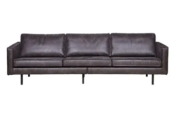 Lissbon 3-sits Soffa 277 cm i Läder - Antracit - Möbler - Soffa - 3 sits soffa
