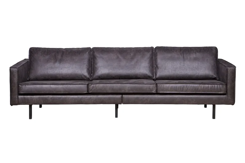 Lissbon 3-sits Soffa 277 cm i Läder, Antracit