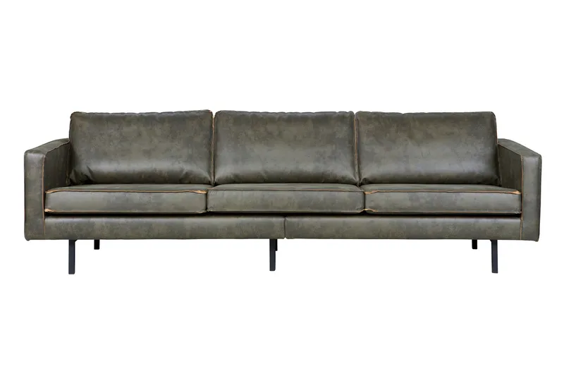 Lissbon 3-sits Soffa 277 cm i Läder, Grön