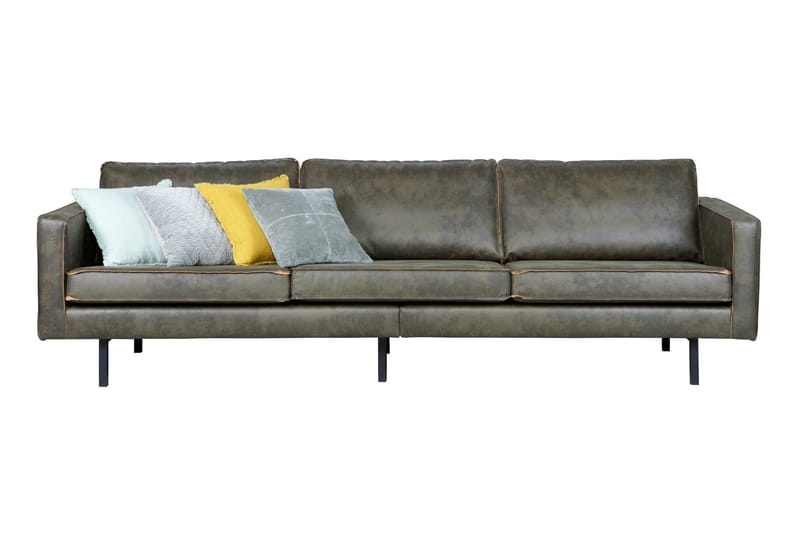 Lissbon 3-sits Soffa 277 cm i Läder - Grön - Möbler - Soffa - 3 sits soffa