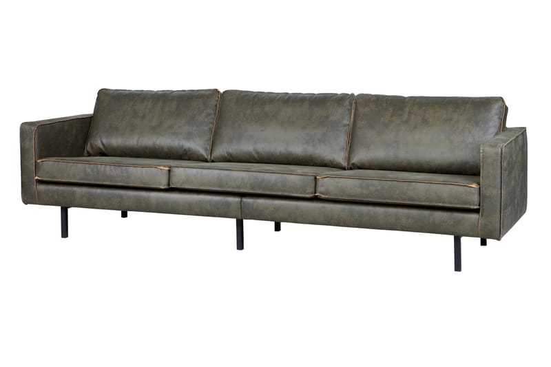 Lissbon 3-sits Soffa 277 cm i Läder - Grön - Möbler - Soffa - 3 sits soffa