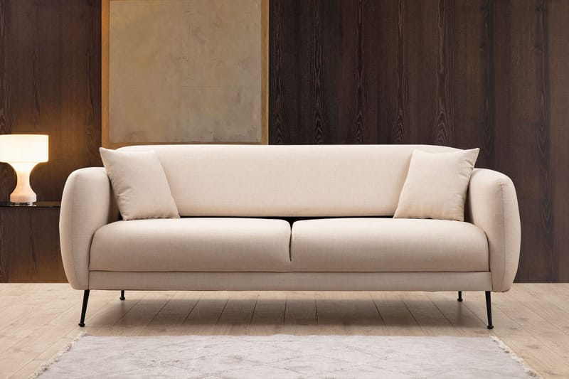 Longbush Soffa 3-sits, Beige