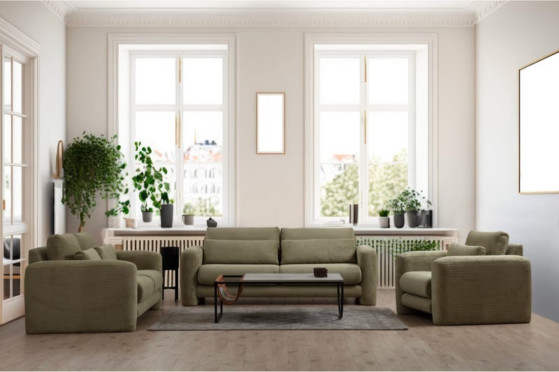 Makhan Soffa 3-sits - Grön - Möbler - Soffa - 3 sits soffa