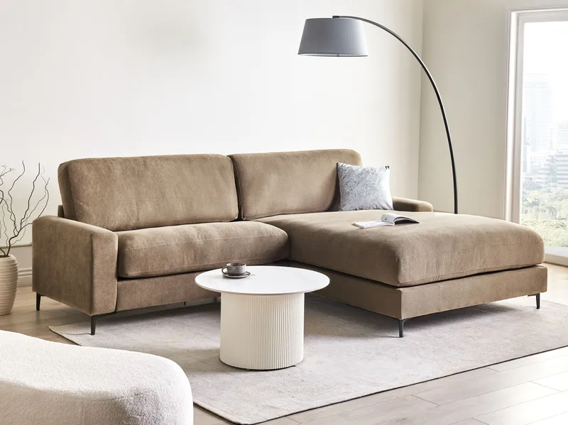 3-sits soffa Maloy Vänstervänd - Brun - Möbler - Soffa - Divansoffor & schäslongsoffa