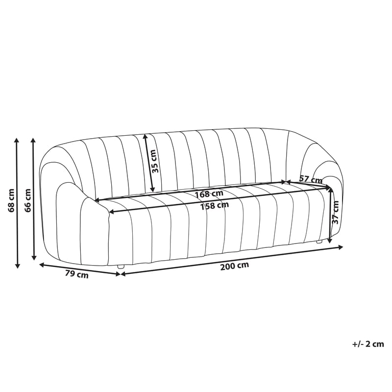 3-sits soffa Malung - Mörkgrön - Möbler - Soffa - Sammetssoffa