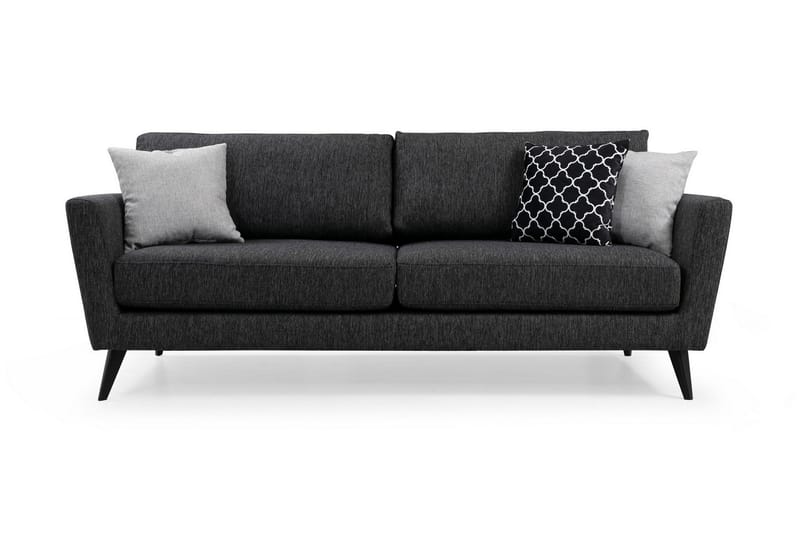 Mangia 3-sits Bäddsoffa 93x178 cm i Tyg, Antracit