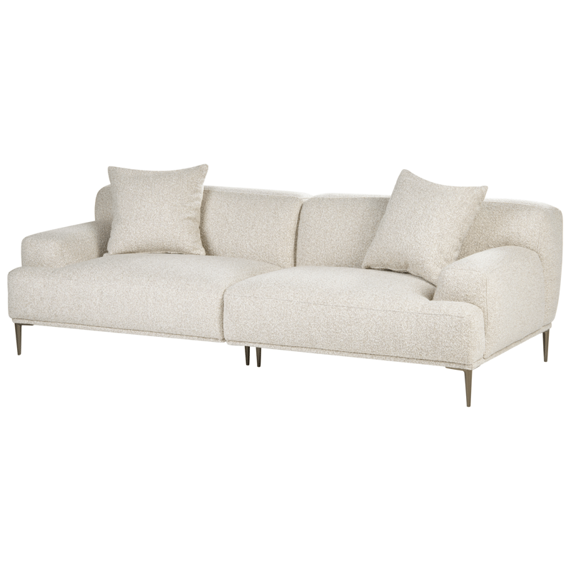 3-sits soffa Matila i Bouclé - Vit - Möbler - Soffa - 3 sits soffa