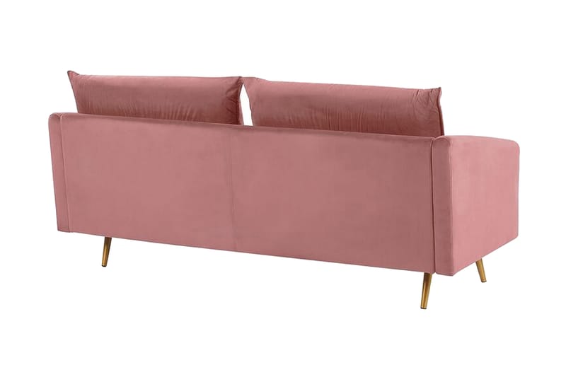 Maurana 3-sits Soffa - Sammet/Rosa - Möbler - Soffa - 3 sits soffa