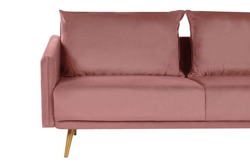 Maurana 3-sits Soffa - Sammet/Rosa - Möbler - Soffa - 3 sits soffa