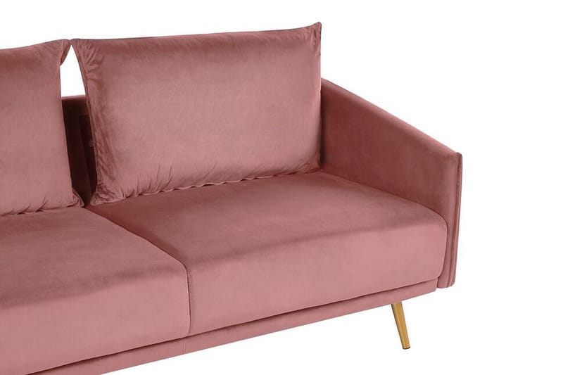 Maurana 3-sits Soffa - Sammet/Rosa - Möbler - Soffa - 3 sits soffa
