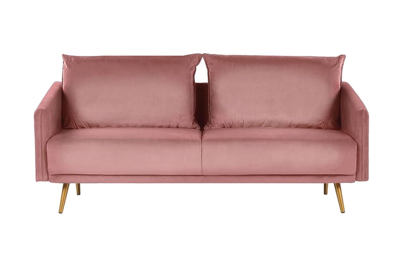 Maurana 3-sits Soffa - Sammet/Rosa - Möbler - Soffa - 3 sits soffa