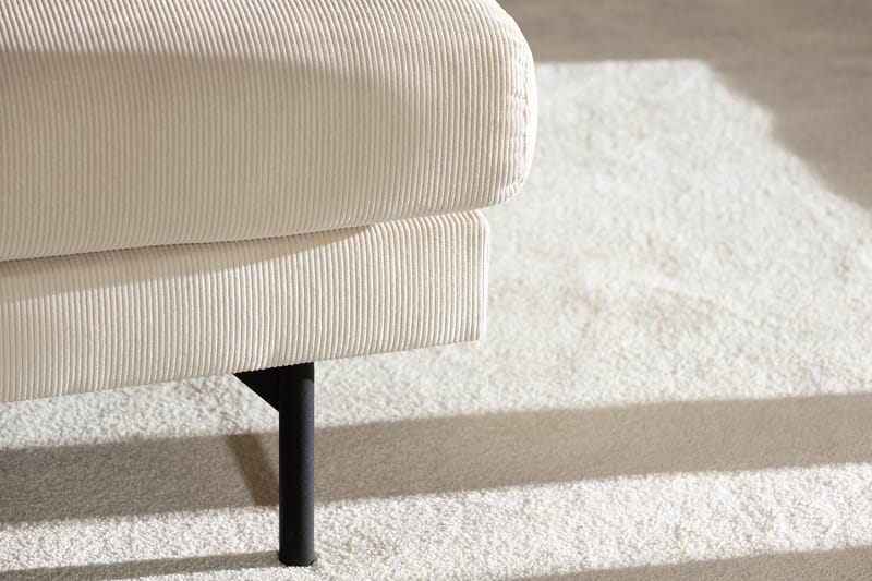 Menard 3-sits Djup Manchestersoffa 205 cm bred - Beige - Möbler - Soffa - 3 sits soffa