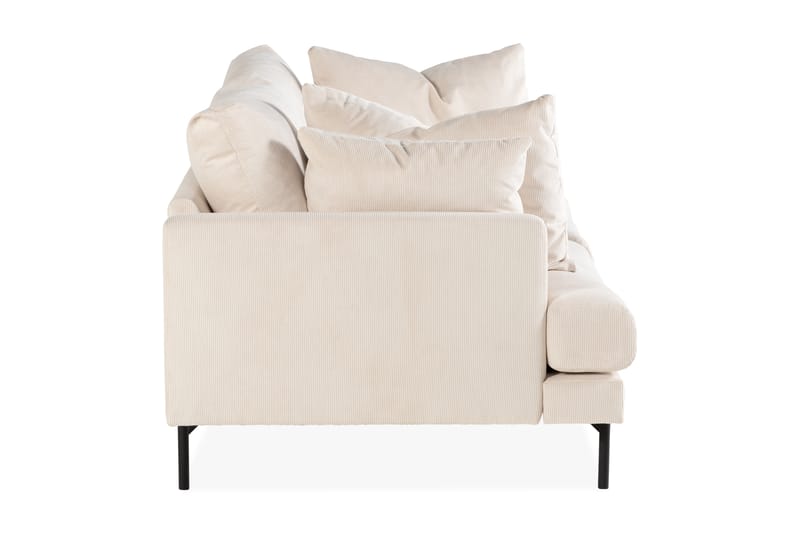 Menard 3-sits Djup Manchestersoffa 205 cm bred - Beige - Möbler - Soffa - 3 sits soffa