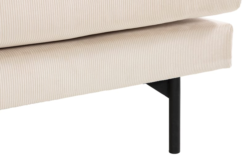 Menard 3-sits Djup Manchestersoffa 205 cm bred - Beige - Möbler - Soffa - 3 sits soffa
