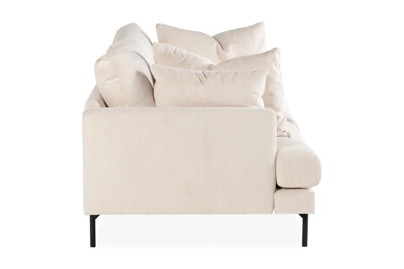 Menard 3-sits Djup Manchestersoffa - Beige - Möbler - Soffa - 3 sits soffa