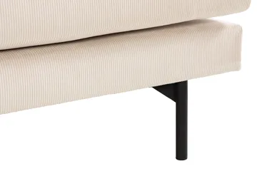 Menard 3-sits Djup Manchestersoffa - Beige - Möbler - Soffa - 3 sits soffa