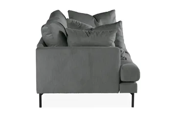 Menard 3-sits Djup Manchestersoffa - Grå - Möbler - Soffa - 3 sits soffa