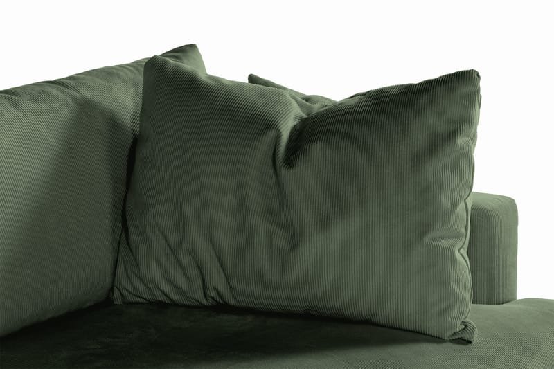 Menard 3-sits Djup Manchestersoffa - Grön - Möbler - Soffa - 3 sits soffa