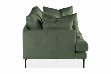 Menard 3-sits Djup Manchestersoffa - Grön - Möbler - Soffa - 3 sits soffa