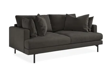 Menard 3-sits Djup Manchestersoffa - Mörkgrå - Möbler - Soffa - 3 sits soffa
