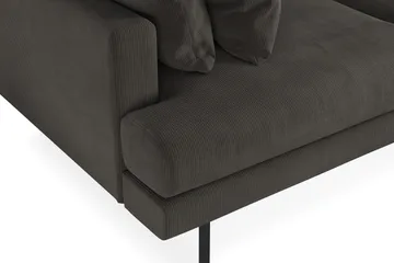 Menard 3-sits Djup Manchestersoffa - Mörkgrå - Möbler - Soffa - 3 sits soffa