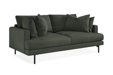 Menard 3-sits Djup Manchestersoffa - Mörkgrön - Möbler - Soffa - 3 sits soffa