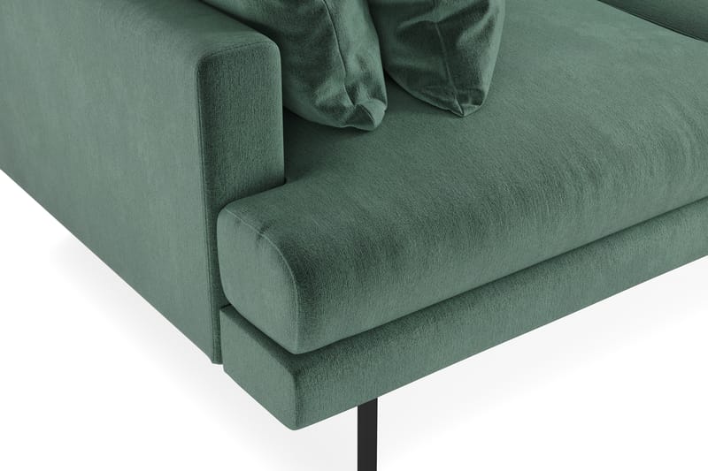 Menard 3-sits Djup Sammetssoffa - Mörkgrön - Möbler - Soffa - 3 sits soffa
