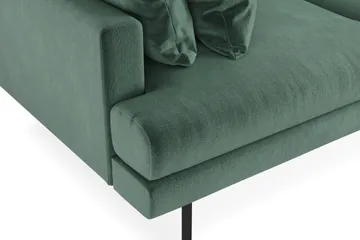 Menard 3-sits Djup Sammetssoffa - Mörkgrön - Möbler - Soffa - 3 sits soffa