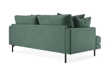 Menard 3-sits Djup Sammetssoffa - Mörkgrön - Möbler - Soffa - 3 sits soffa