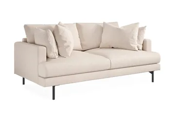 Menard 3-sits Djup Tygsoffa 205 cm bred - Beige - Möbler - Soffa - 3 sits soffa