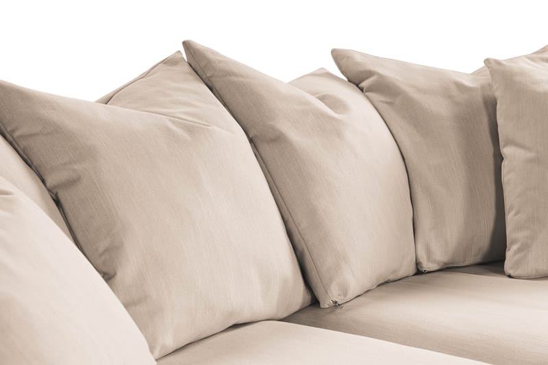 Menard 3-sits Djup Tygsoffa - Beige - Möbler - Soffa - 3 sits soffa