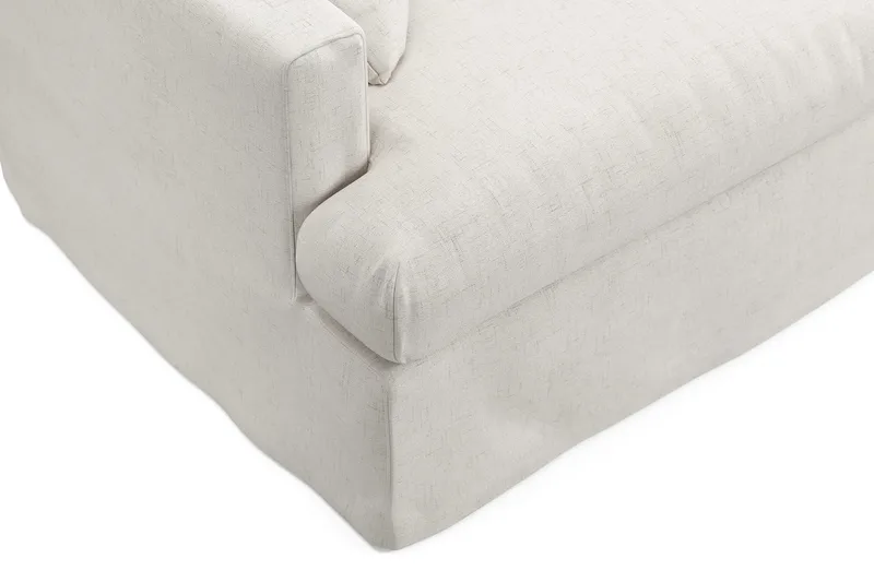 Menard 3-sits Djup Tygsoffa - Beige - Möbler - Soffa - 3 sits soffa