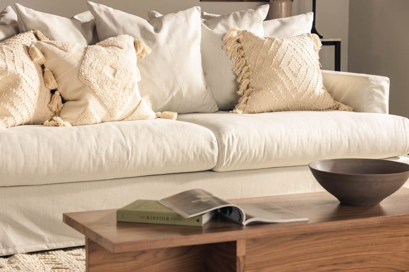 Menard 3-sits Djup Tygsoffa - Ljusgrå - Möbler - Soffa - 3 sits soffa