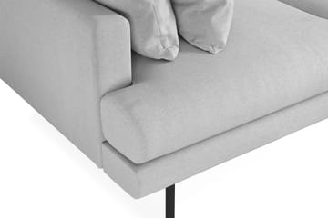 Menard 3-sits Djup Tygsoffa - Ljusgrå - Möbler - Soffa - 3 sits soffa