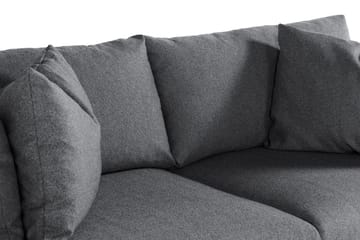 Menard 3-sits Djup Tygsoffa - Mörkgrå - Möbler - Soffa - 3 sits soffa